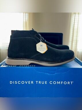 Nunn Bush Men’s OTTO Chukka Boots Shoes | Navy Marine | Sz. 10.5M ~ NWB